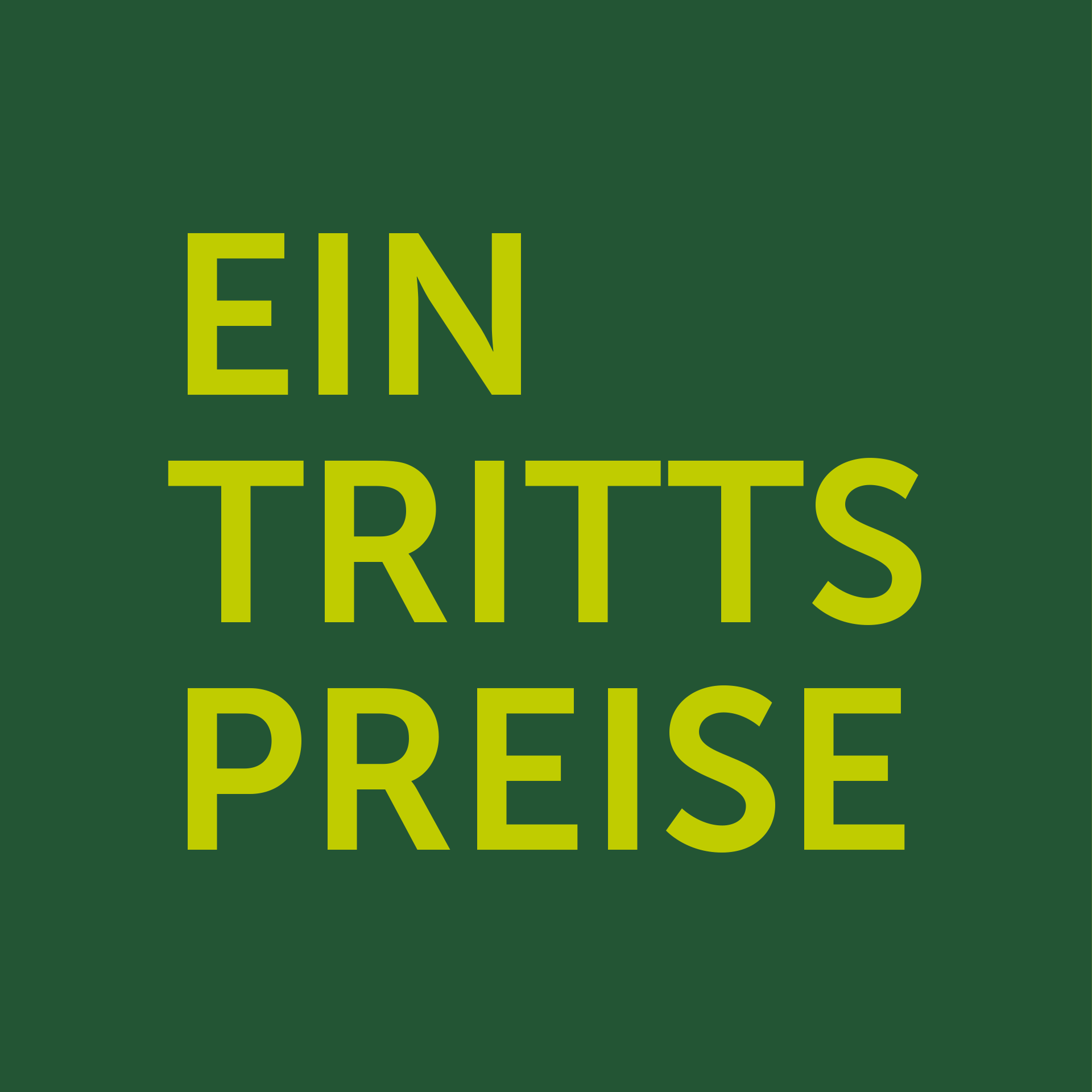 Die Eintrittspreise für 2023